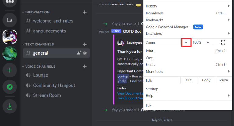 How to Zoom In and Out on Discord – TechCult