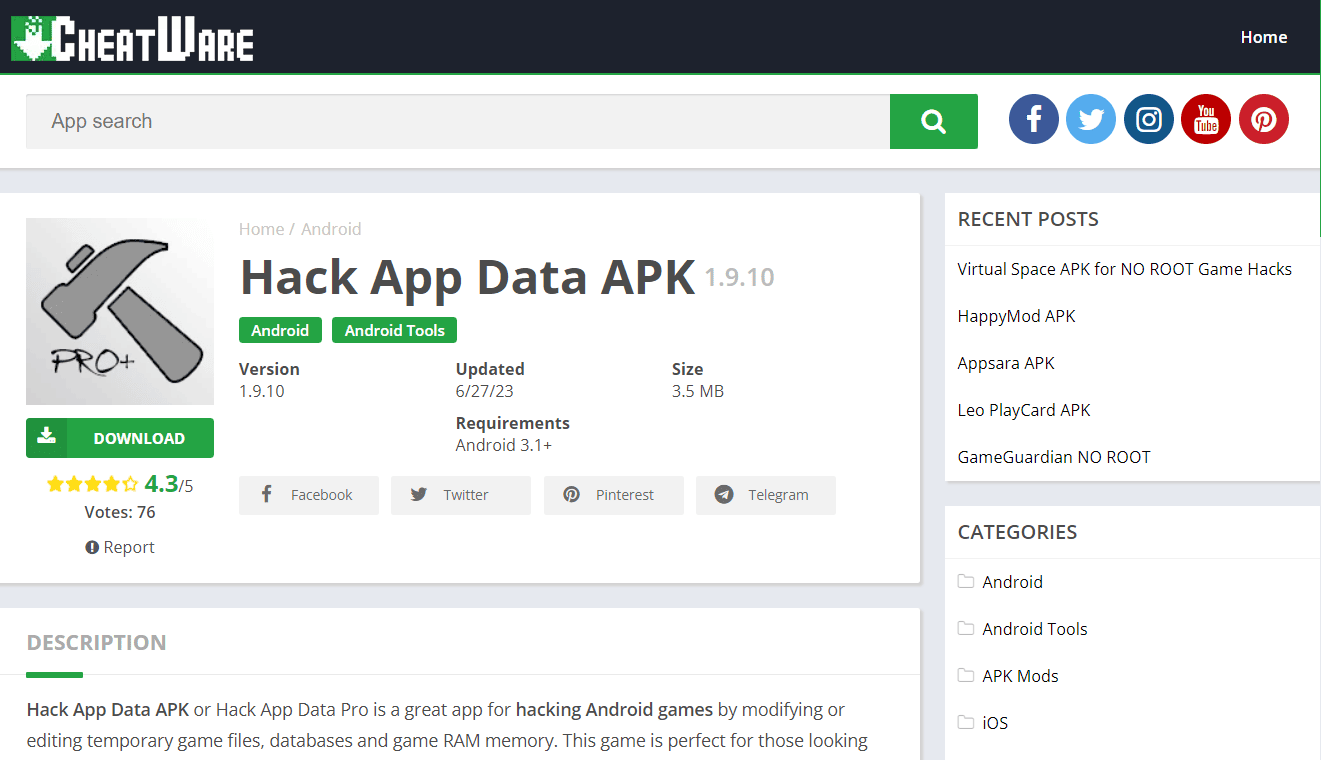 Hack App Data APK