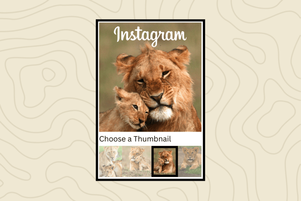 how to change a thumbnail on instagram