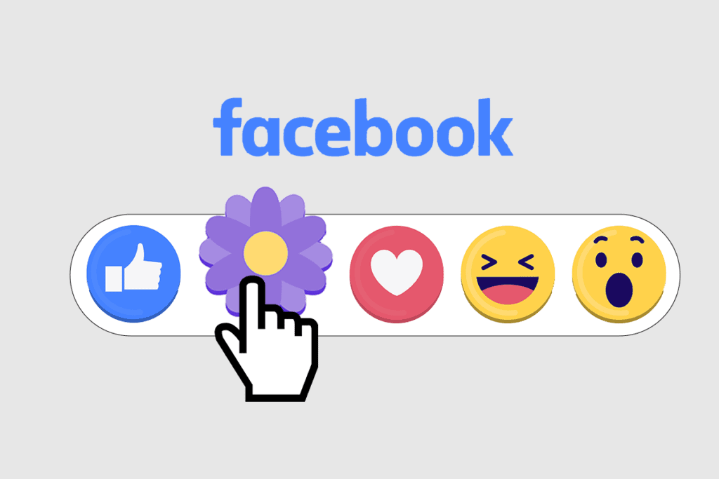 what is the purple flower on facebook