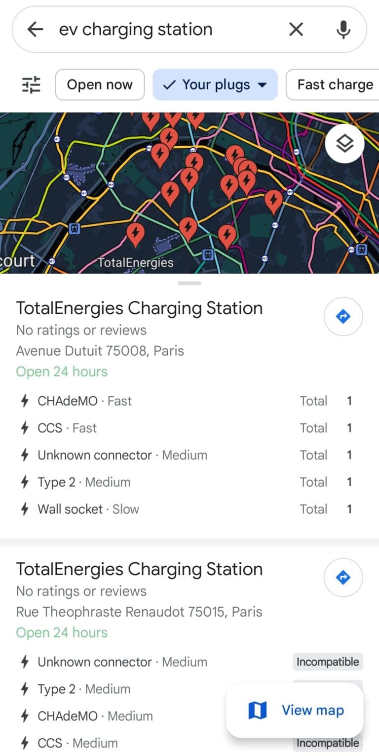 Google Maps Updates 2023 Brings In New Way To Search Places TechCult Get Real Time EV Charging Station Information 768x1530 