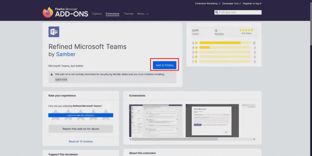 refined microsoft teams google chrome