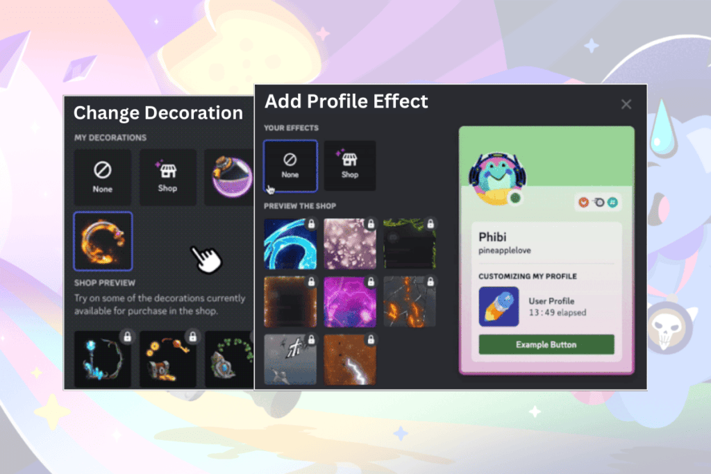 how to use discord avatar decorations and profile effects without Nitro