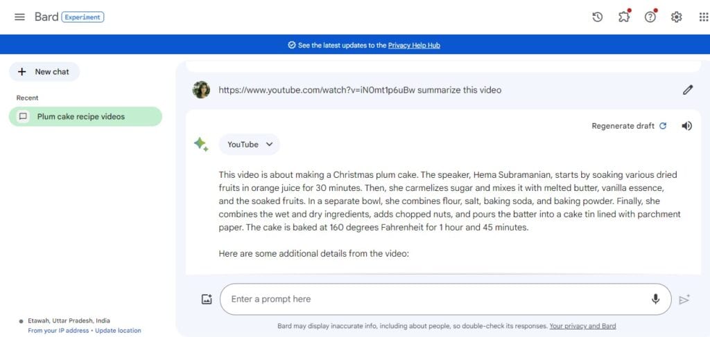 Google Bard AI Can Now Watch, Explain, and Summarize YouTube Videos for ...