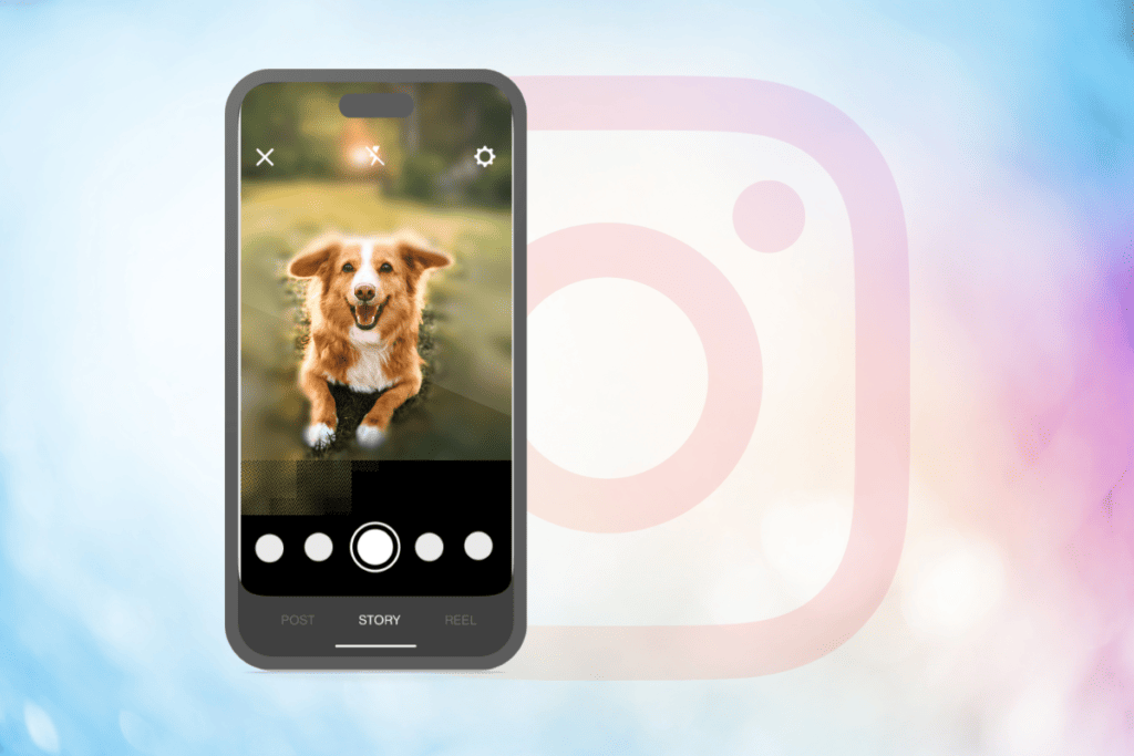 How to Blur PartBackground of Photo on Instagram Story