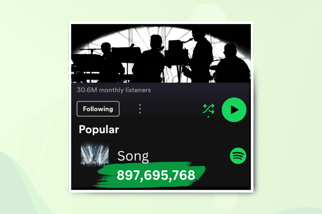 how to see how many streams a song has on spotify