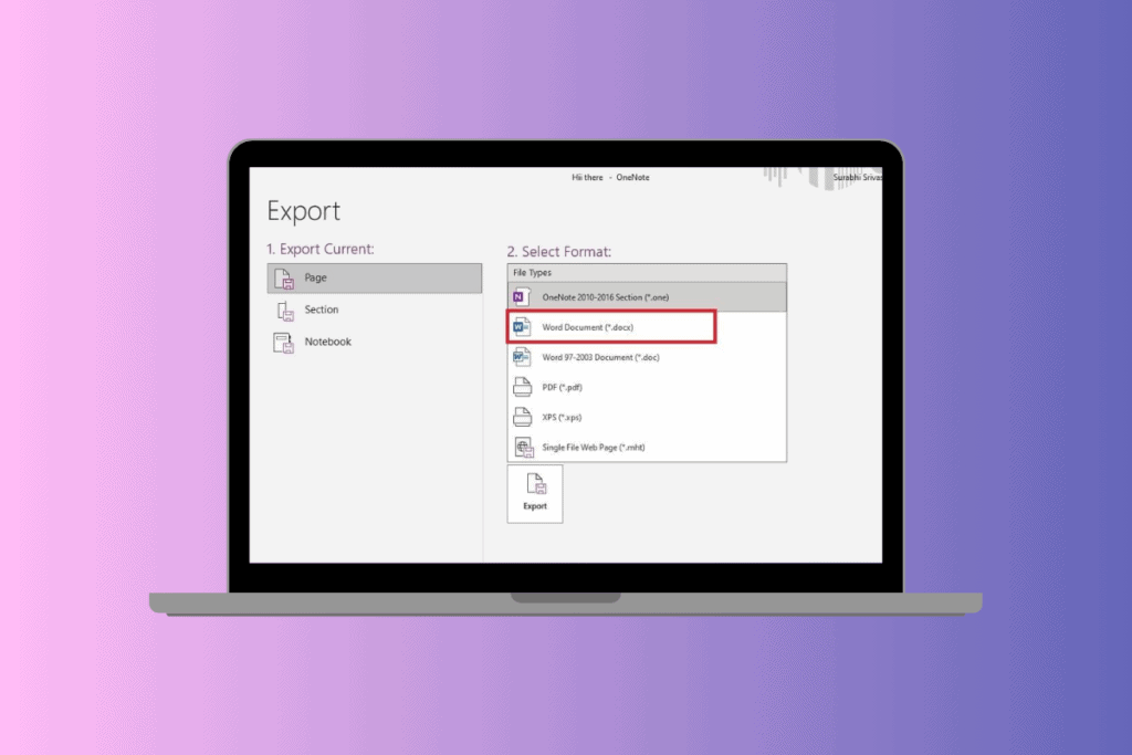 How to Export OneNote for Windows 10