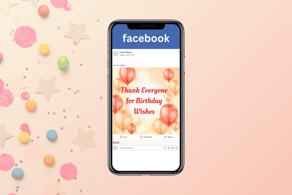 How to Thank Everyone for Birthday Wishes on Facebook