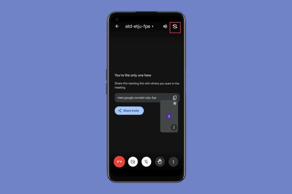 How to Flip Camera On Google Meet