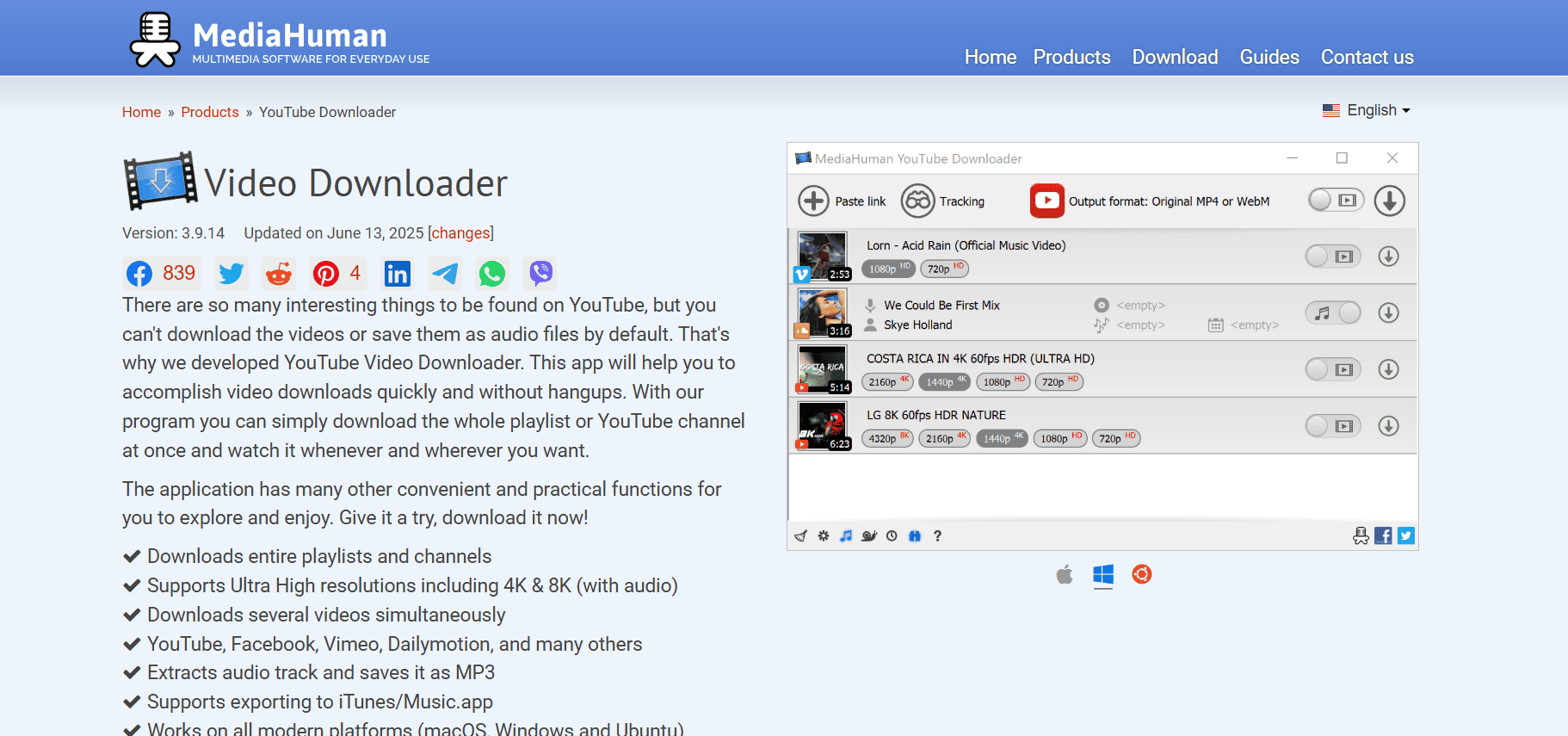 MediaHuman Video Downloader