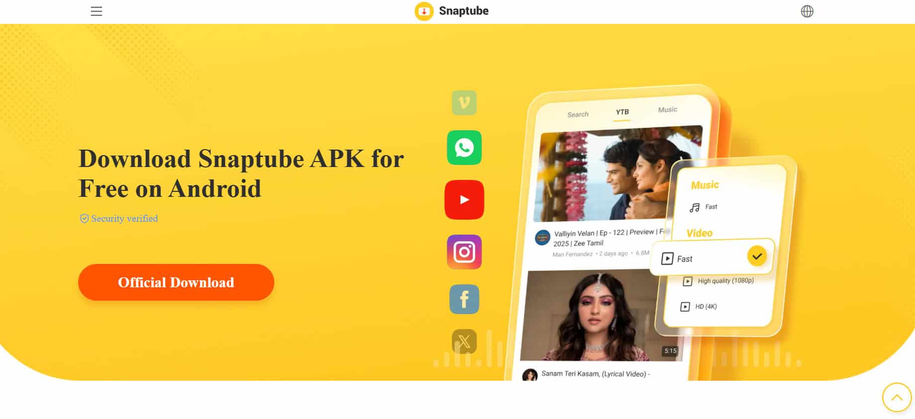 Snaptube | app that downloads youtube music