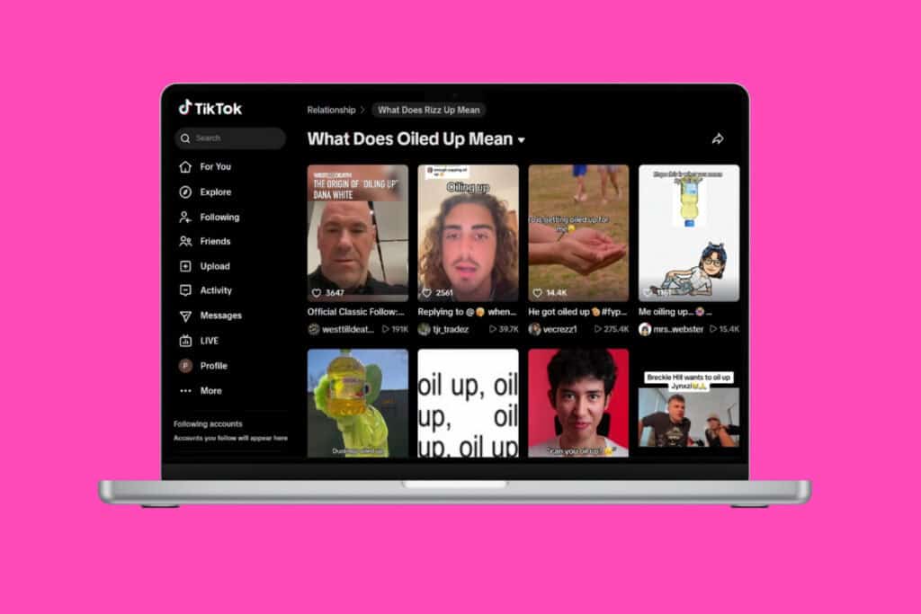 What does Oiled Up Mean on TikTok