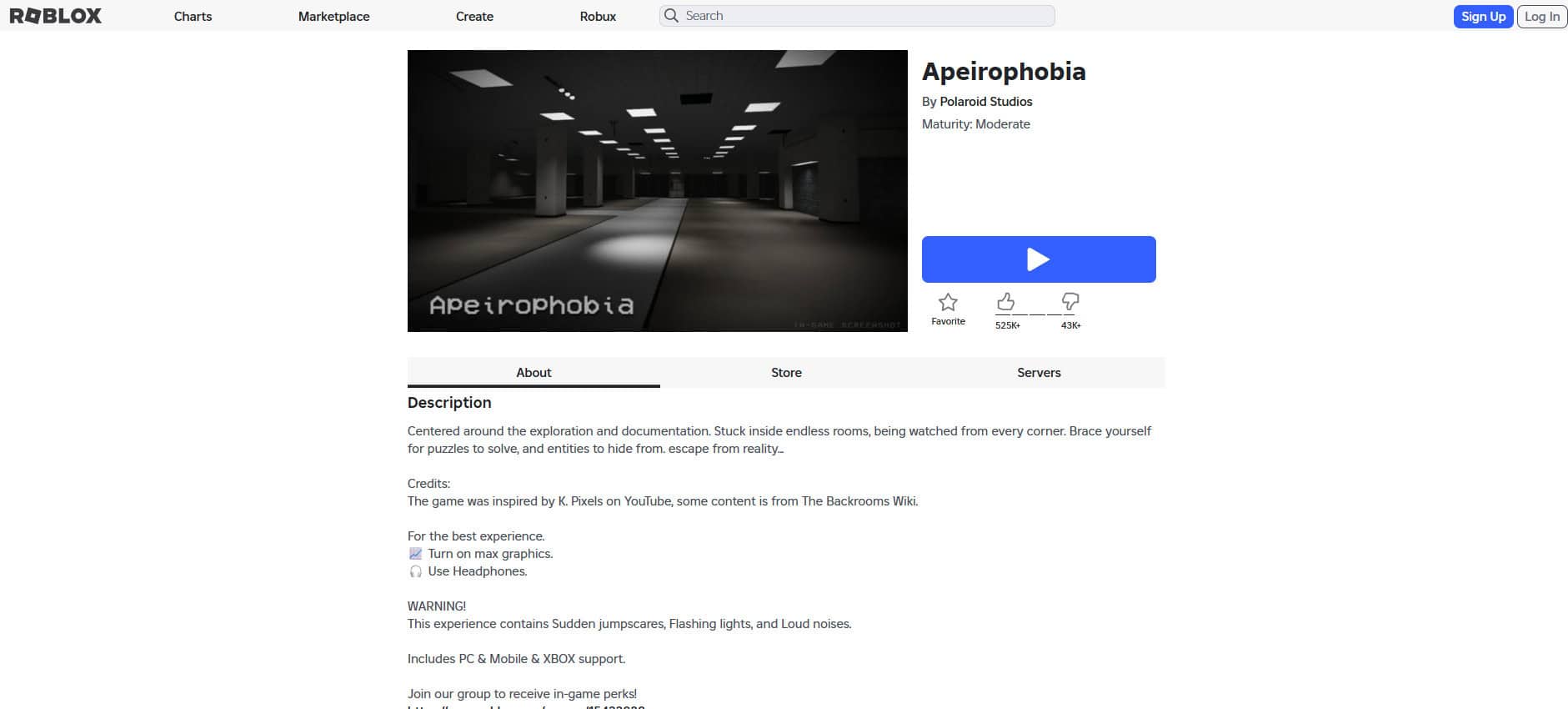 Apeirophobia | Best Scary Horror Games on Roblox