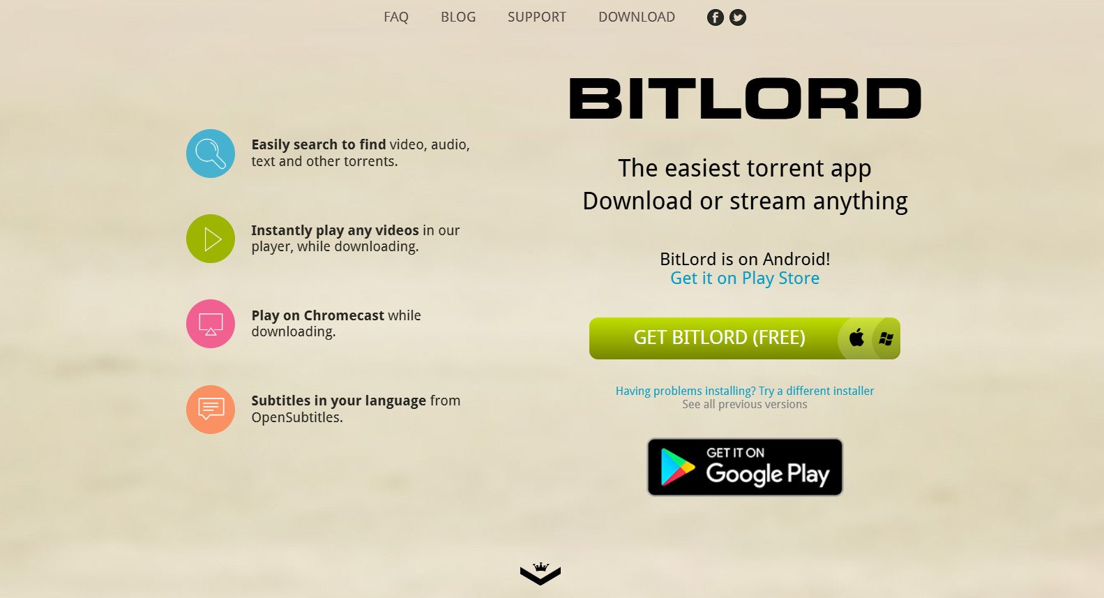 BitLord | Best Kickass Torrents Alternatives
