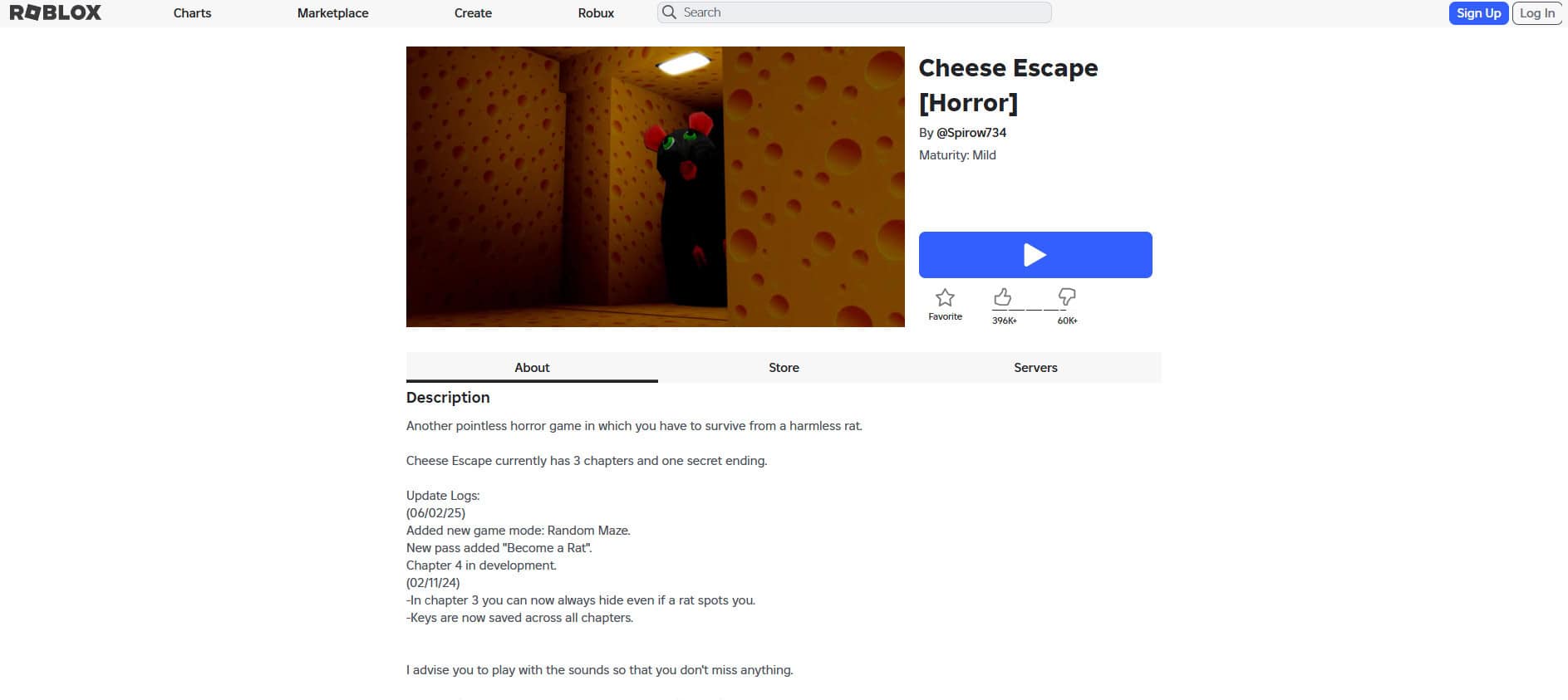Cheese Escape | Best Scary Horror Games on Roblox