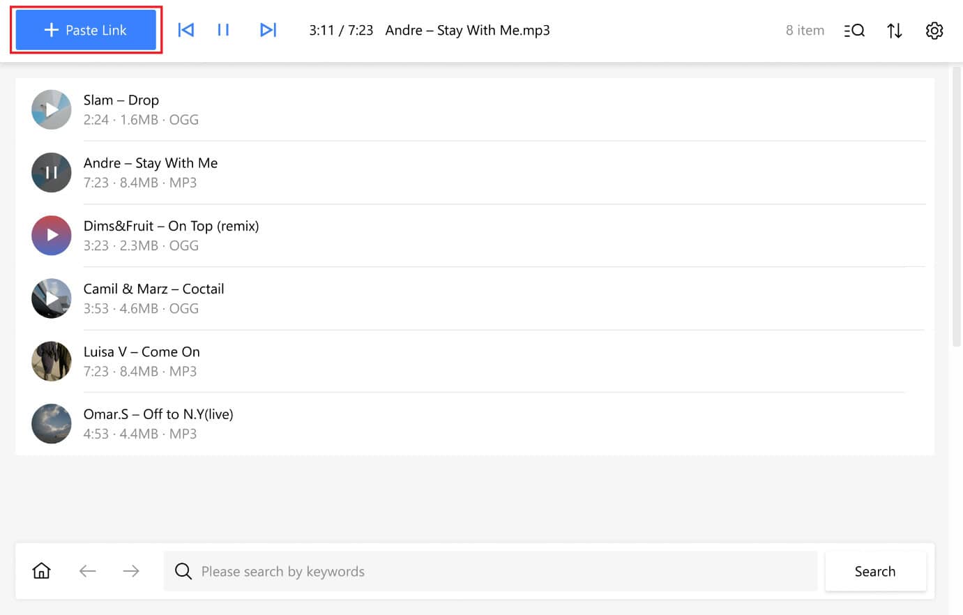 click on Paste link | How to Download YouTube Music to MP3