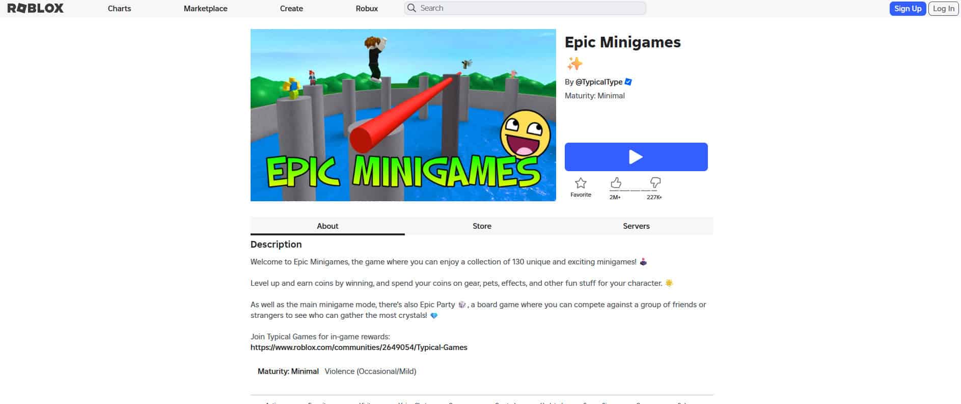 Epic Minigames | Roblox fun games