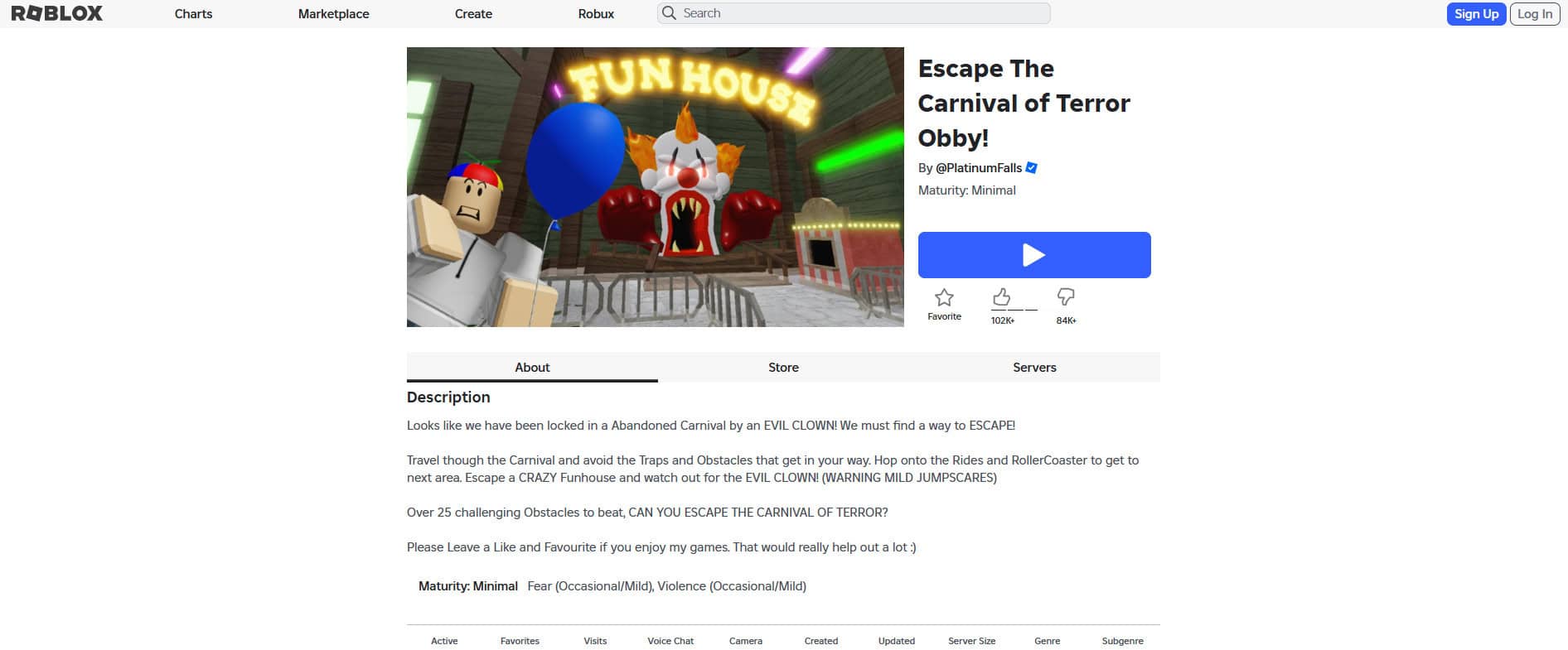 Escape the Carnival of Terror Obby | roblox games horror