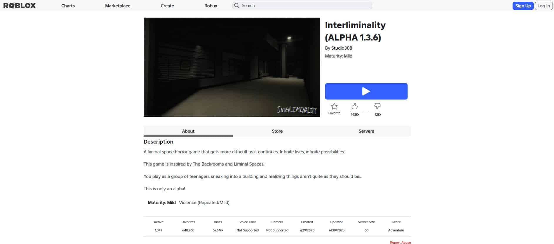 Interliminality | roblox games horror