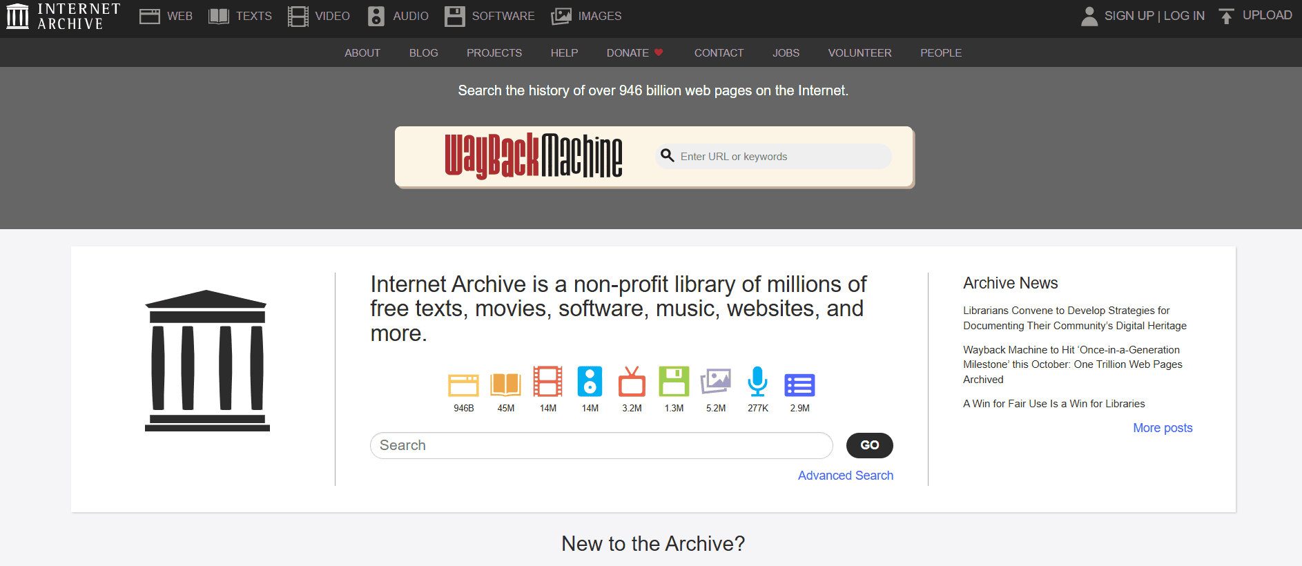 Internet Archive | Best Safe ROM Sites to Download Games