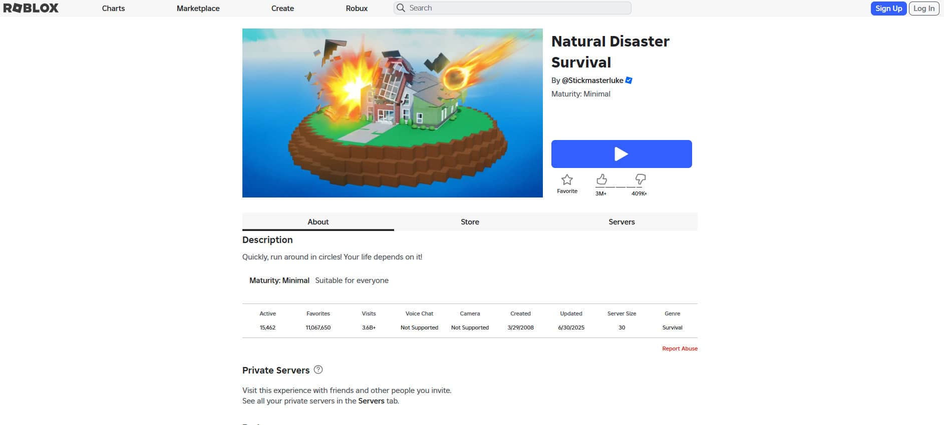 Natural Disaster Survival