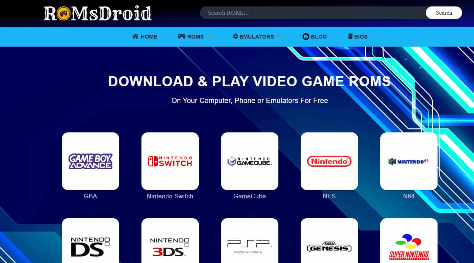 ROMSDroid | Best Safe ROM Sites to Download Games