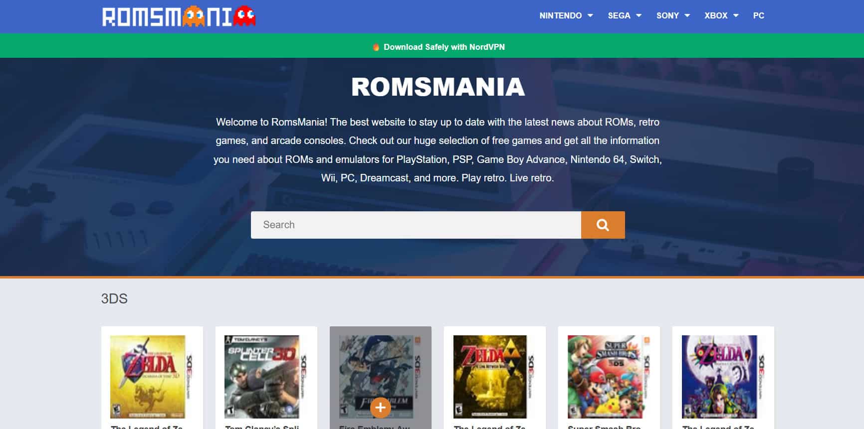 RomsMania | Best Safe ROM Sites to Download Games