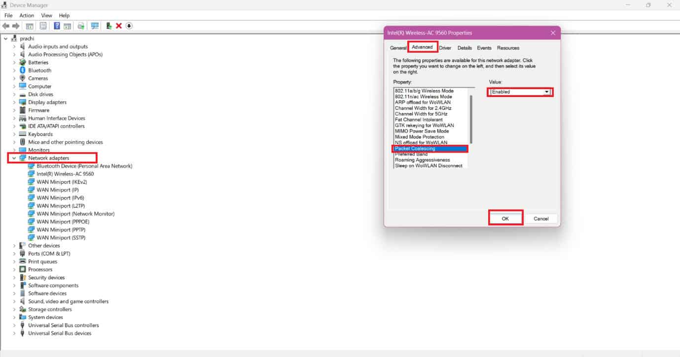 select Enabled or Disabled