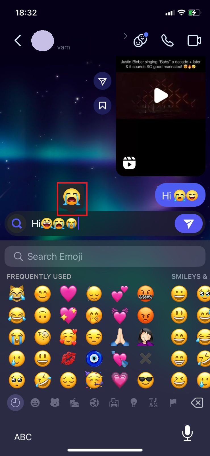 select the animated effect 