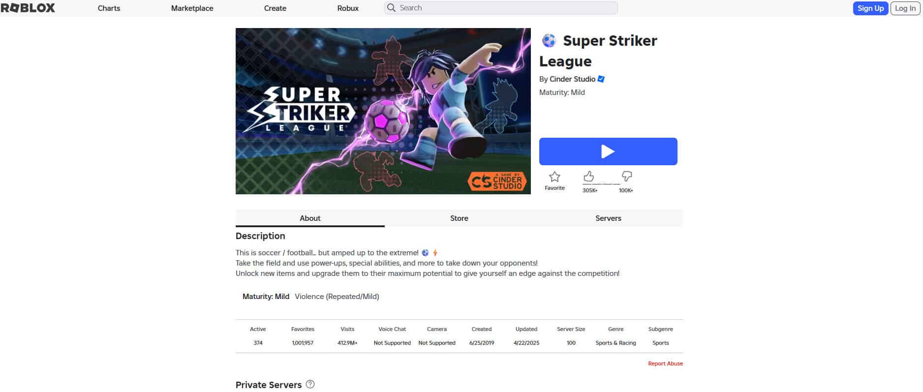 Super Striker League | Roblox fun games