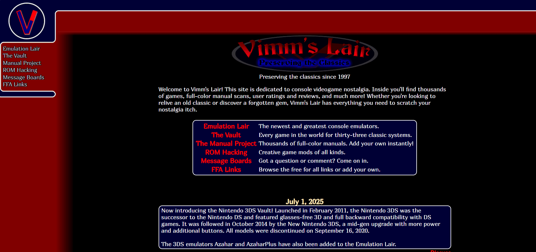 Vimm’s Lair | Best Safe ROM Sites to Download Games