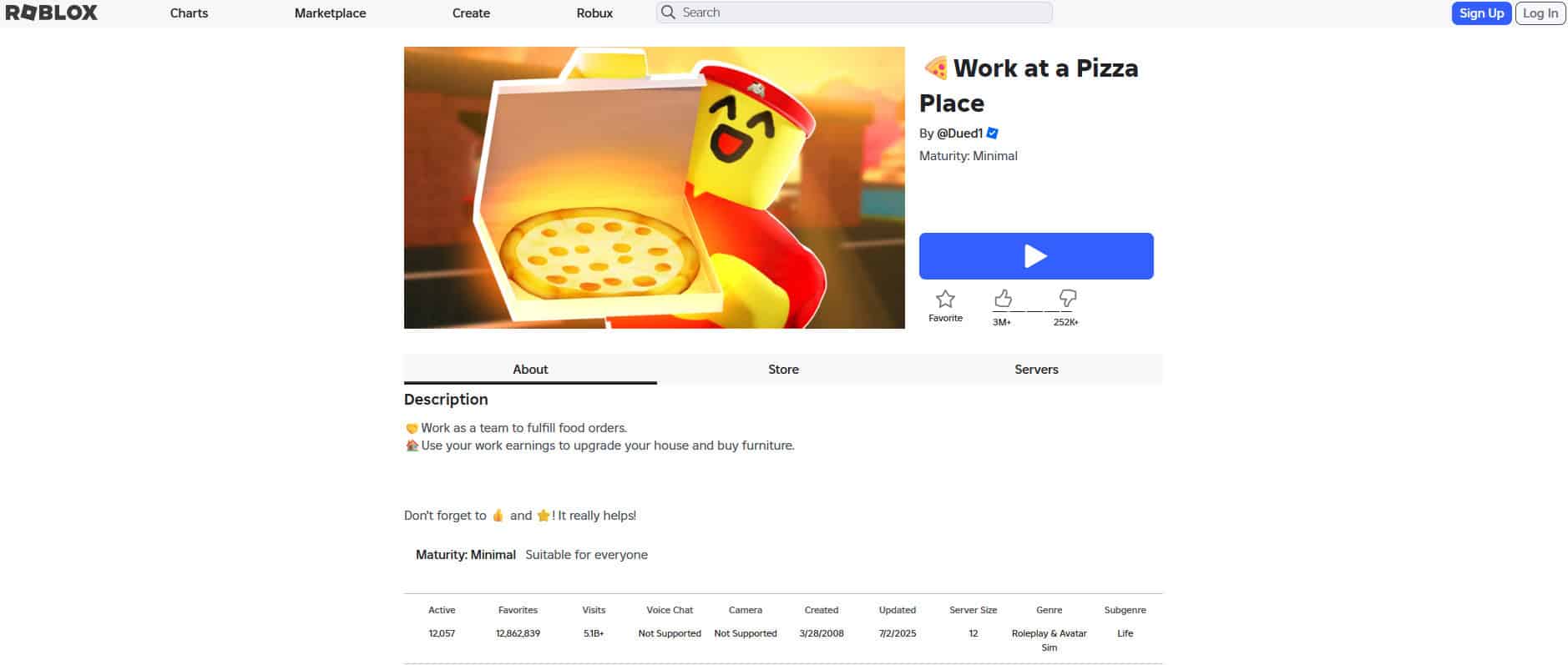 Work at a Pizza Place