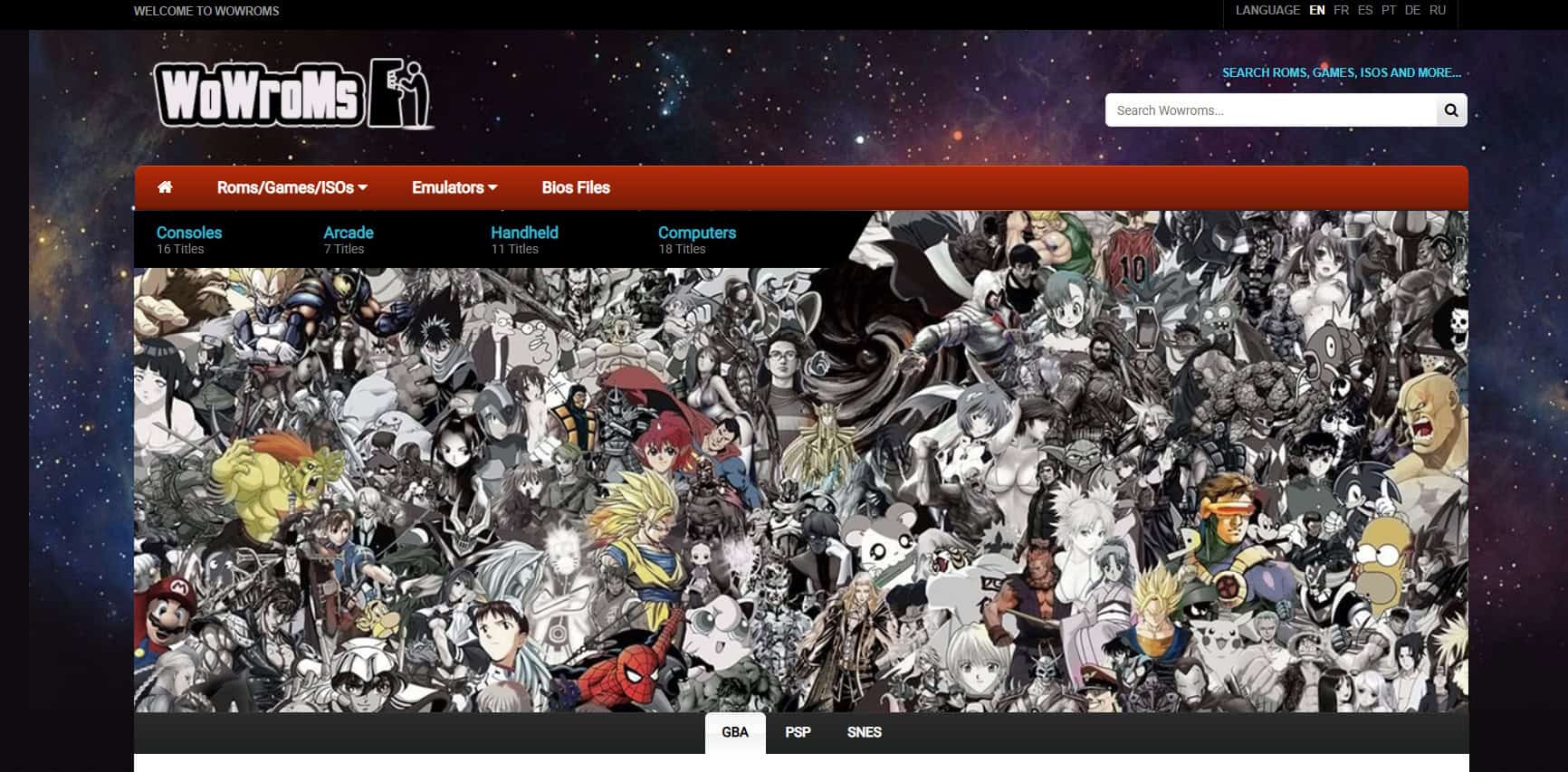 WOWroms | Best Safe ROM Sites to Download Games