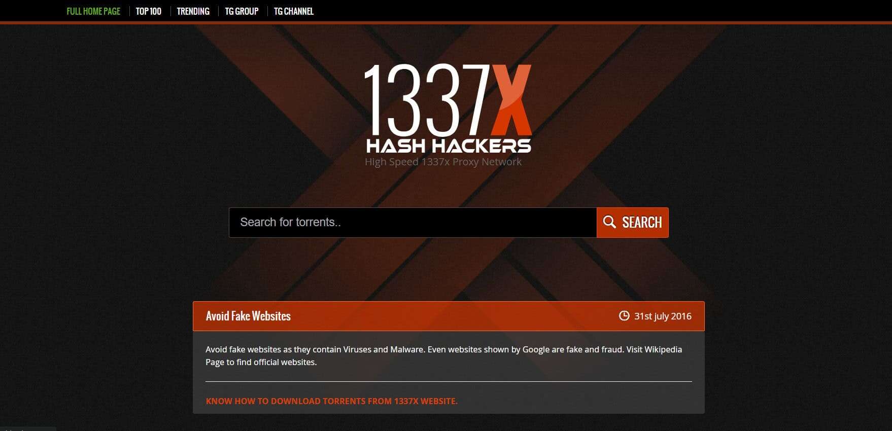 1337x | Best YIFY or YTS Alternatives
