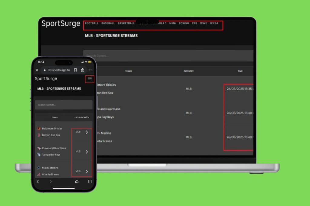 How to Use SportSurge on Mobile and Desktop