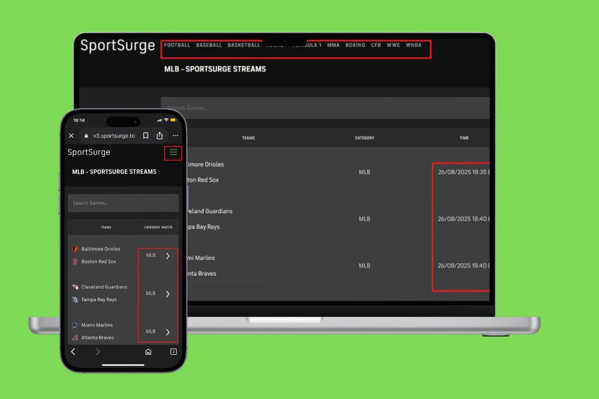 How to Use SportSurge on Mobile and Desktop