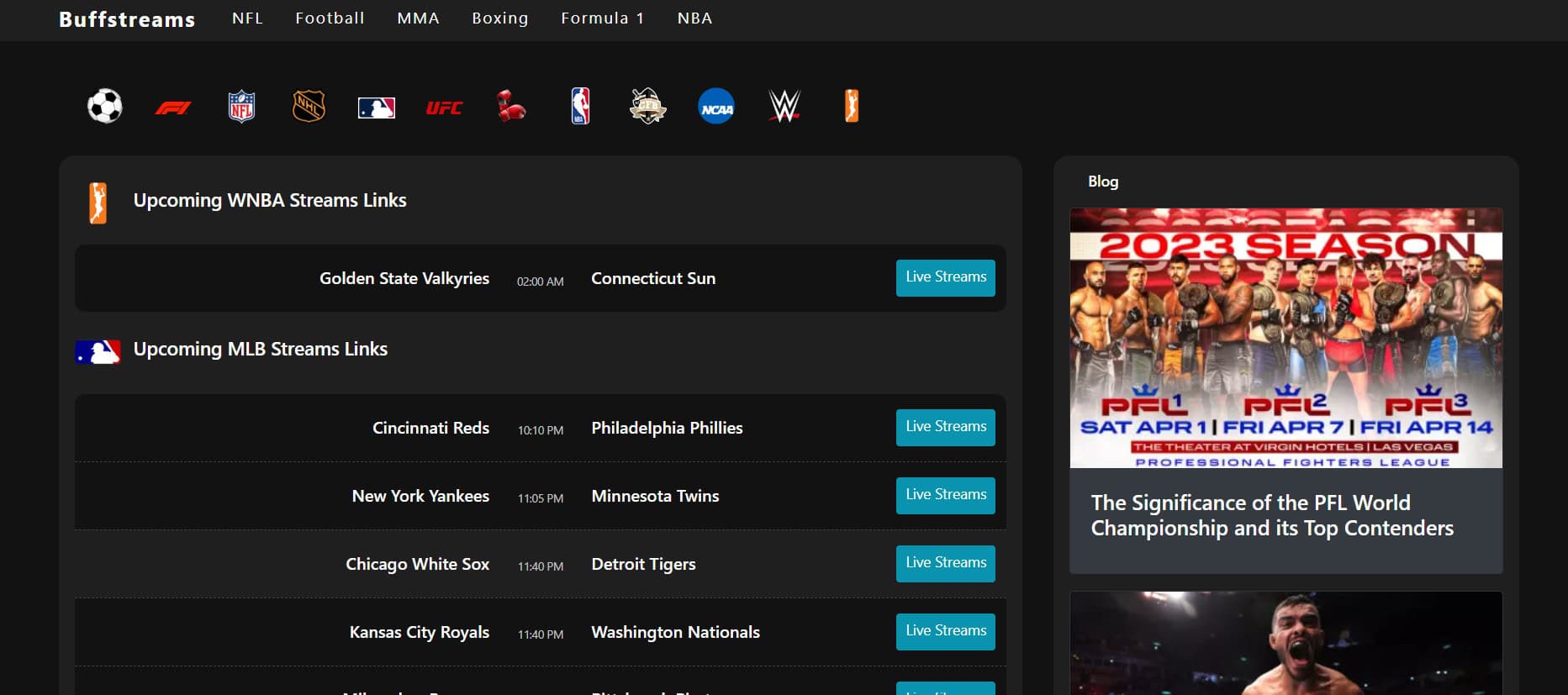 BuffStreams | Best Sites for Free NFL Streaming Games