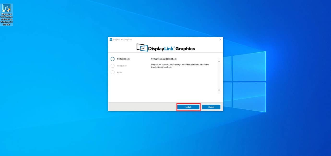 Click on Install 