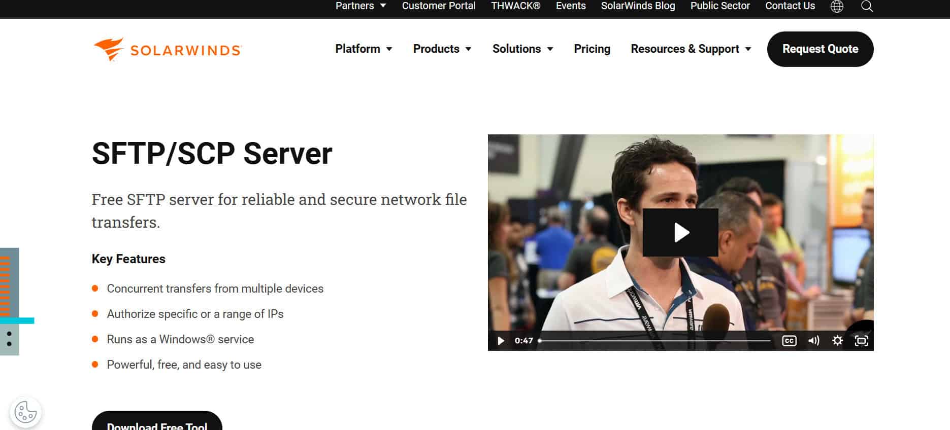 SolarWinds SFTP | Best Free SCP for Windows