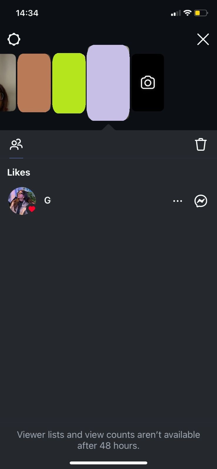 Swipe up on the story 