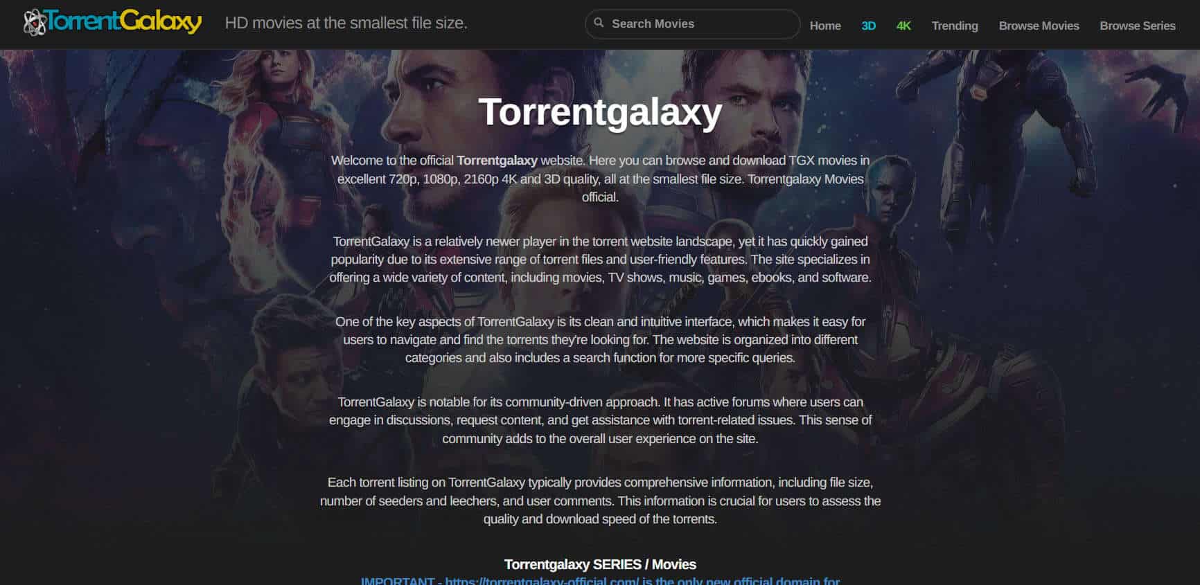 TorrentGalaxy | Best Kickass Torrents Alternatives