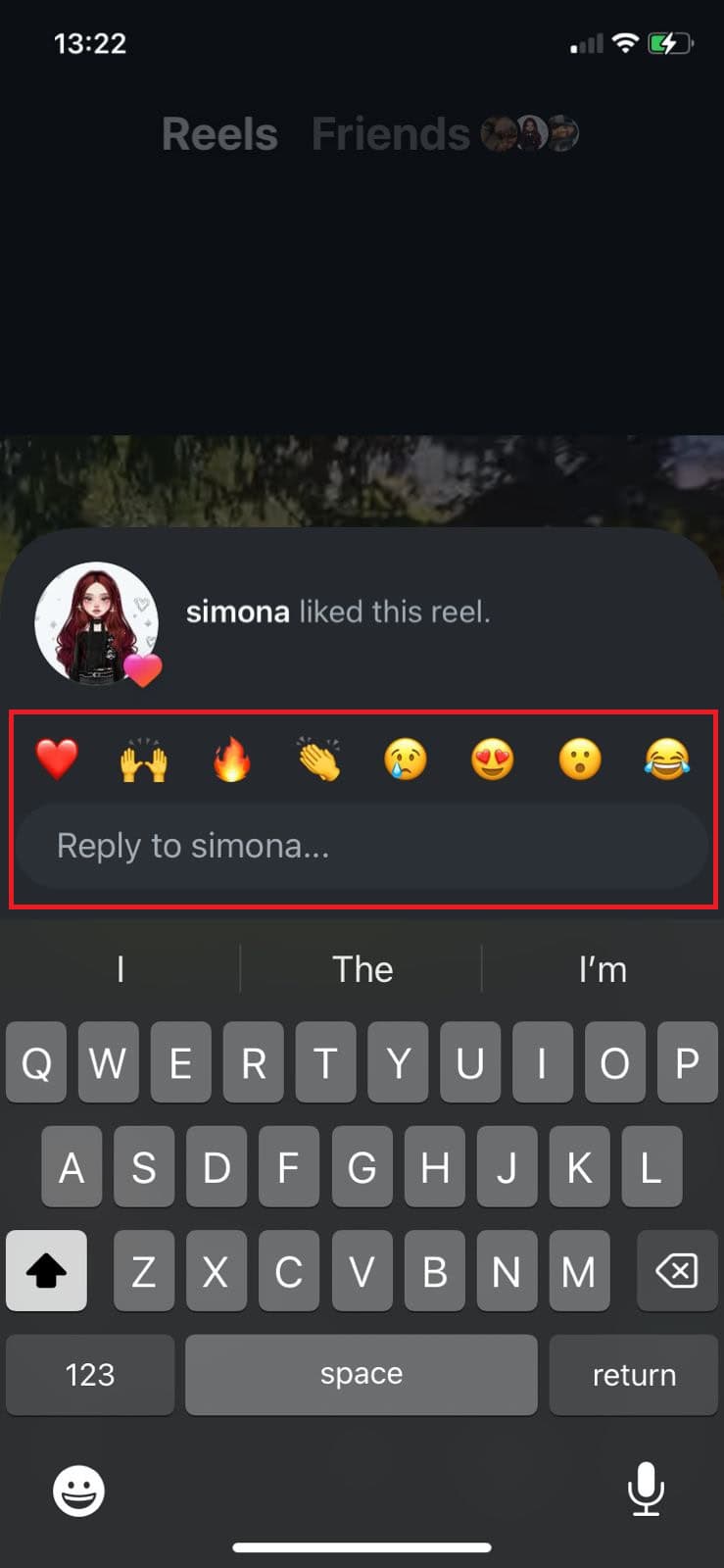Type in your message under the Reply box 