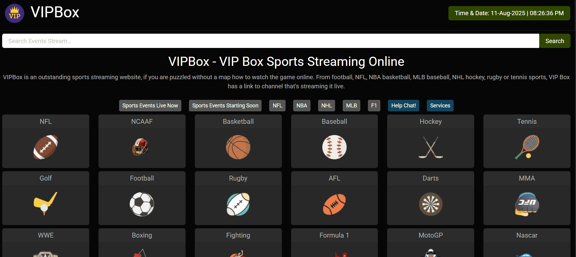 Vipbox | Best Sites for Free NFL Streaming Games