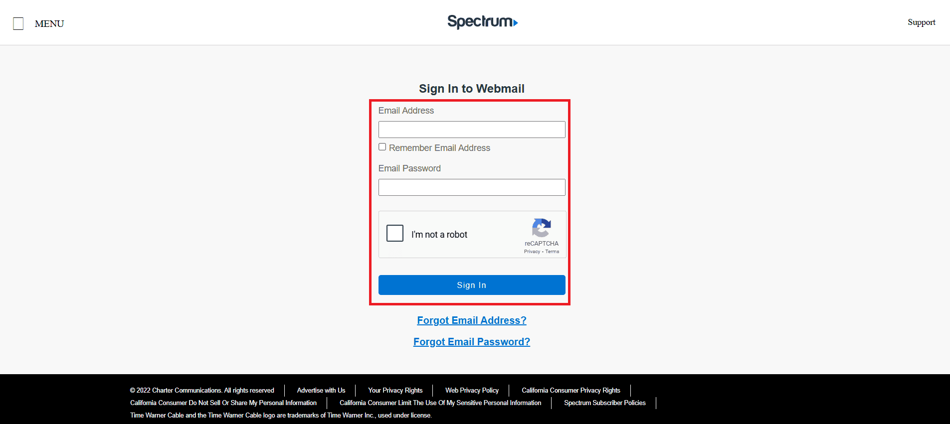click on Sign in