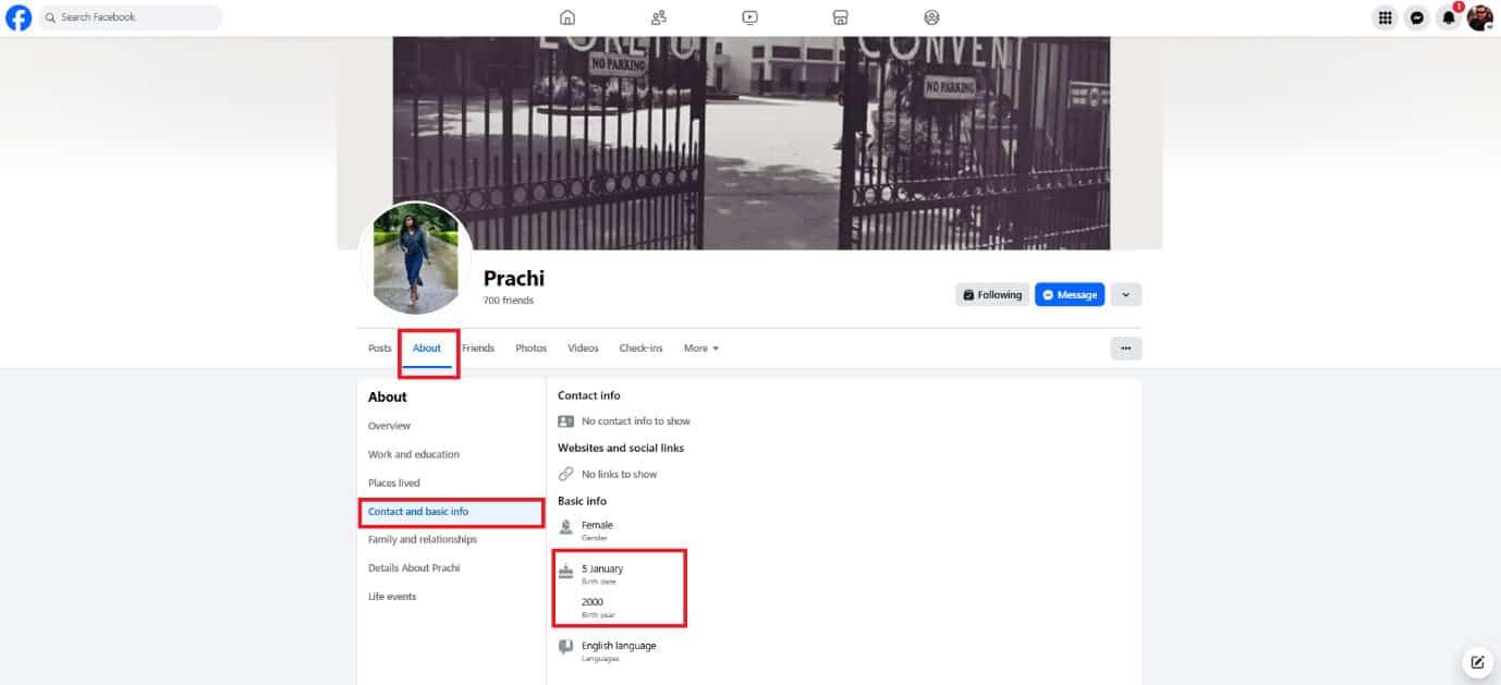 select Contact and basic info 