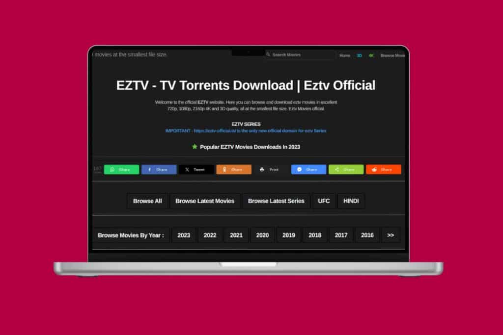 EZTV Proxy List