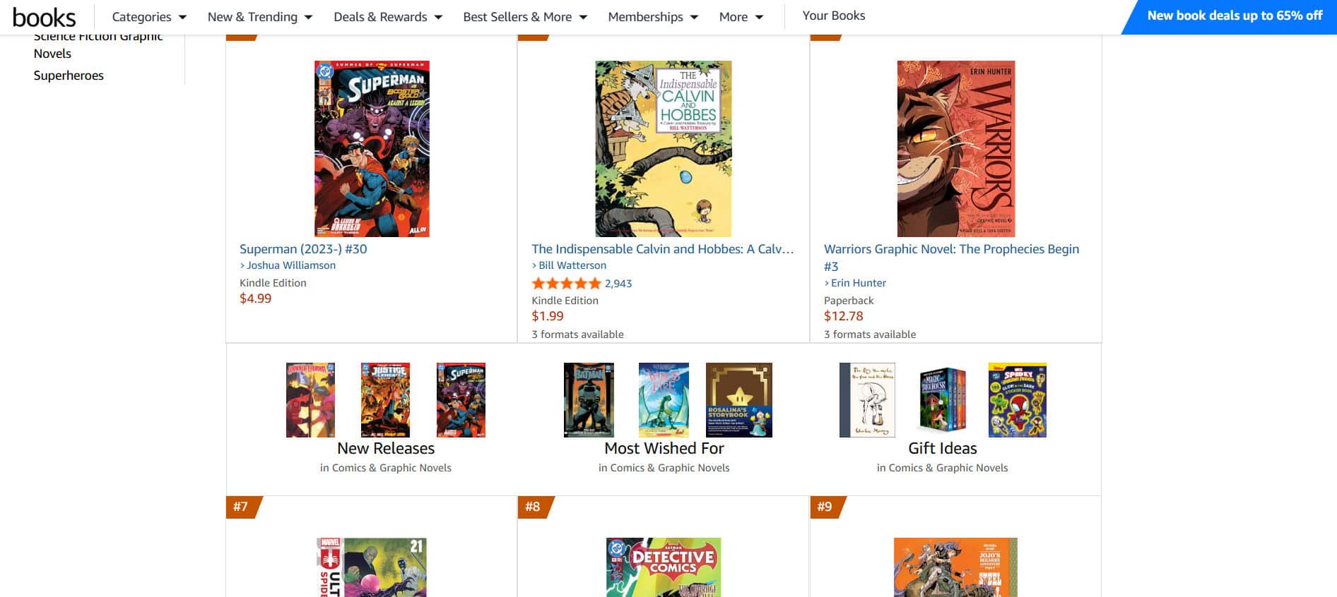 Amazon Best Sellers | Best Sites to Read Comics Online For Free
