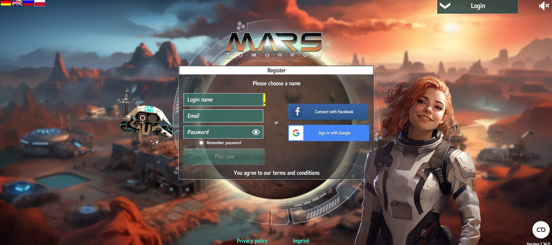 Mars Tomorrow | Best Browser Games to Play