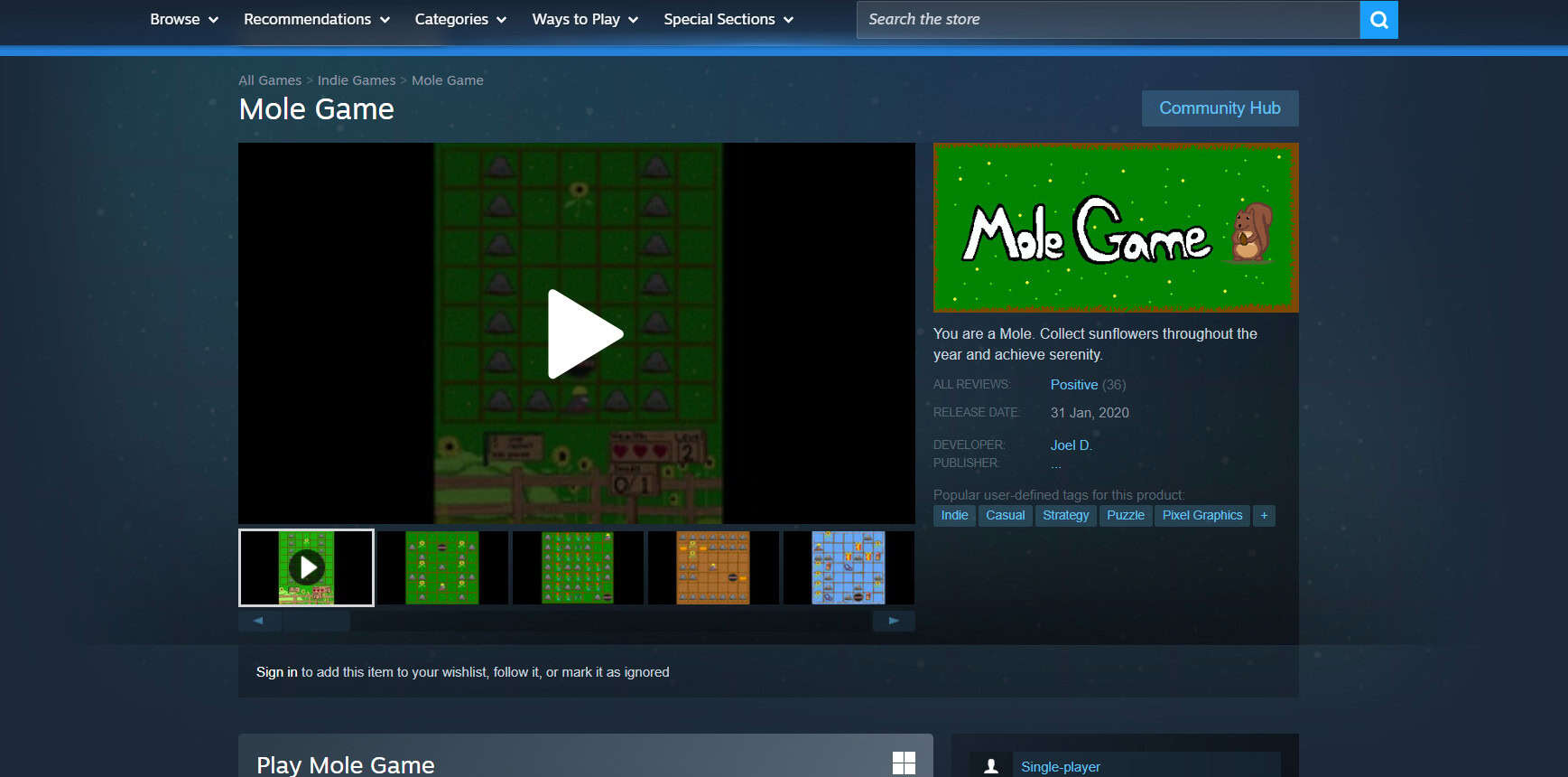 Mole | Best Browser Games to Play