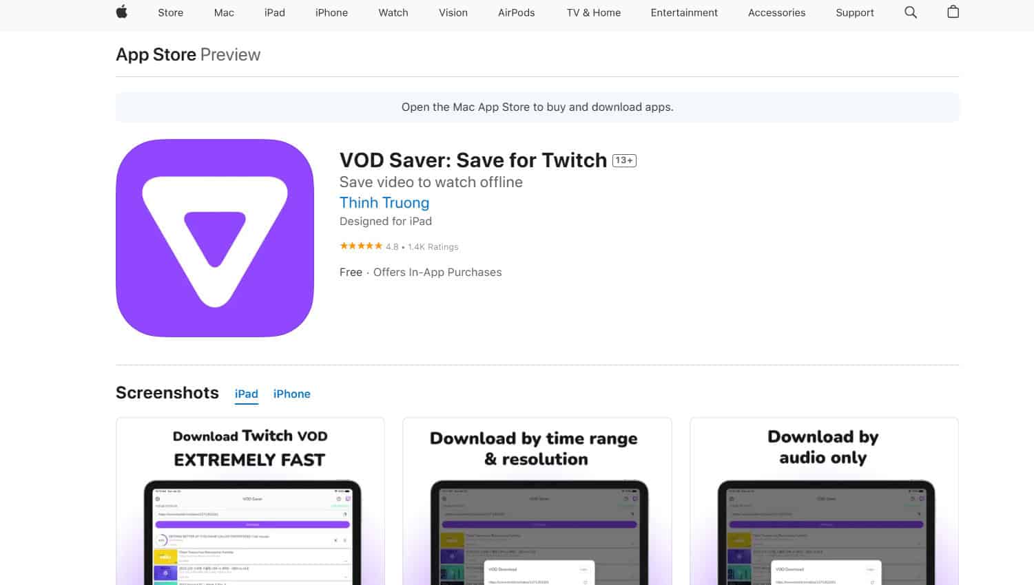 VOD Saver